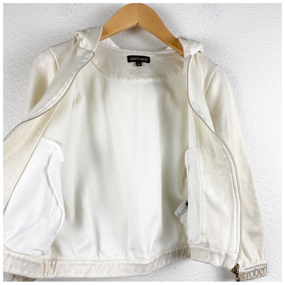 Roberto‎ Cavalli Girl's Gold Track Suit Size 7 - Picture 7 of 15